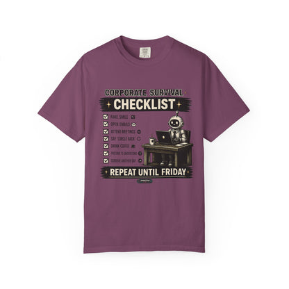 Corporate Survival Checklist T-Shirt