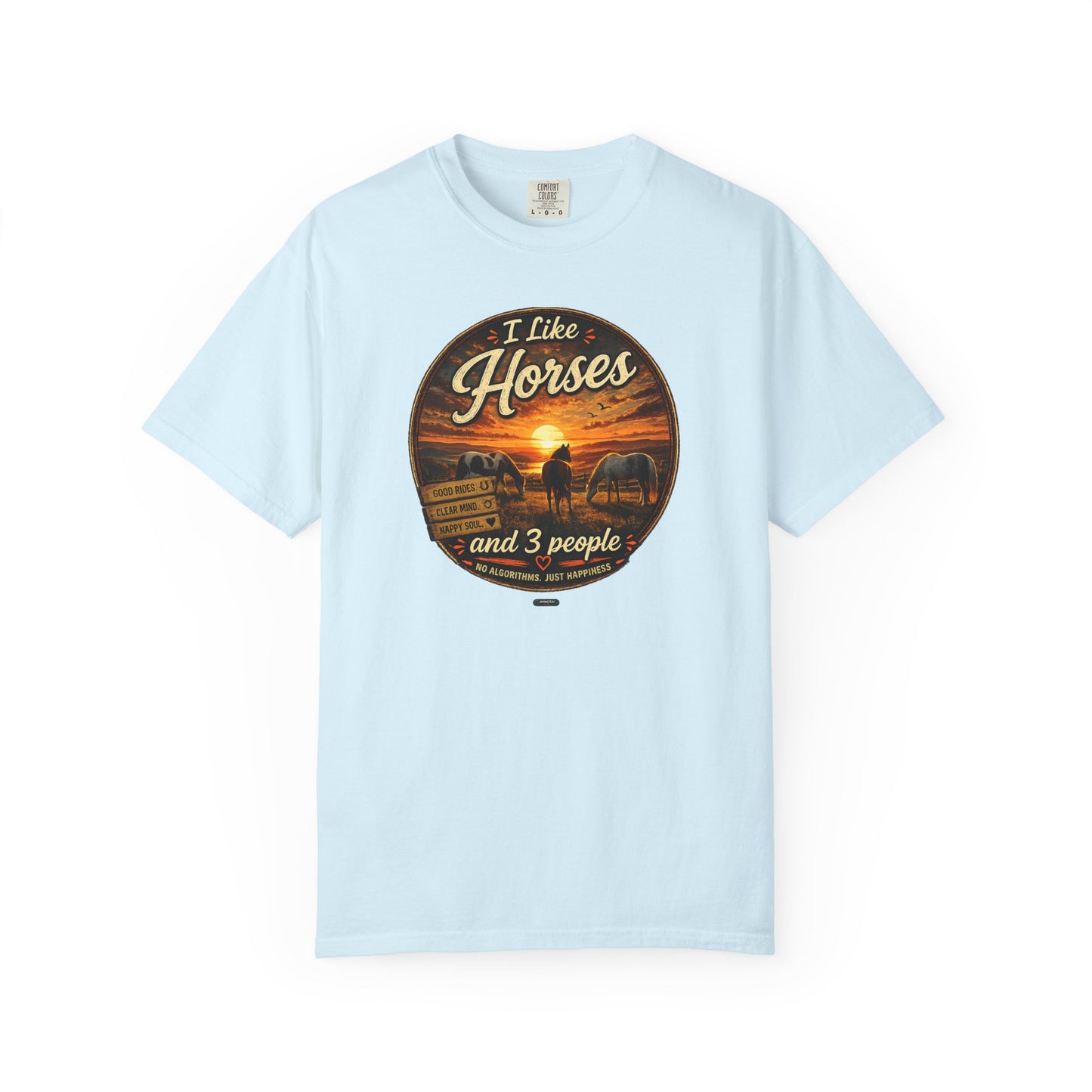 I Like Horses  and 3 People T-shirt