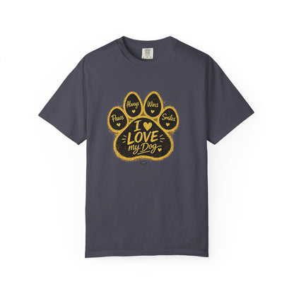 PAWS: Always Win Smile.  Love My Dog Pet Lover Graphic Tee