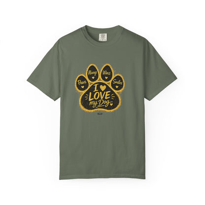 PAWS: Always Win Smile.  Love My Dog Pet Lover Graphic Tee
