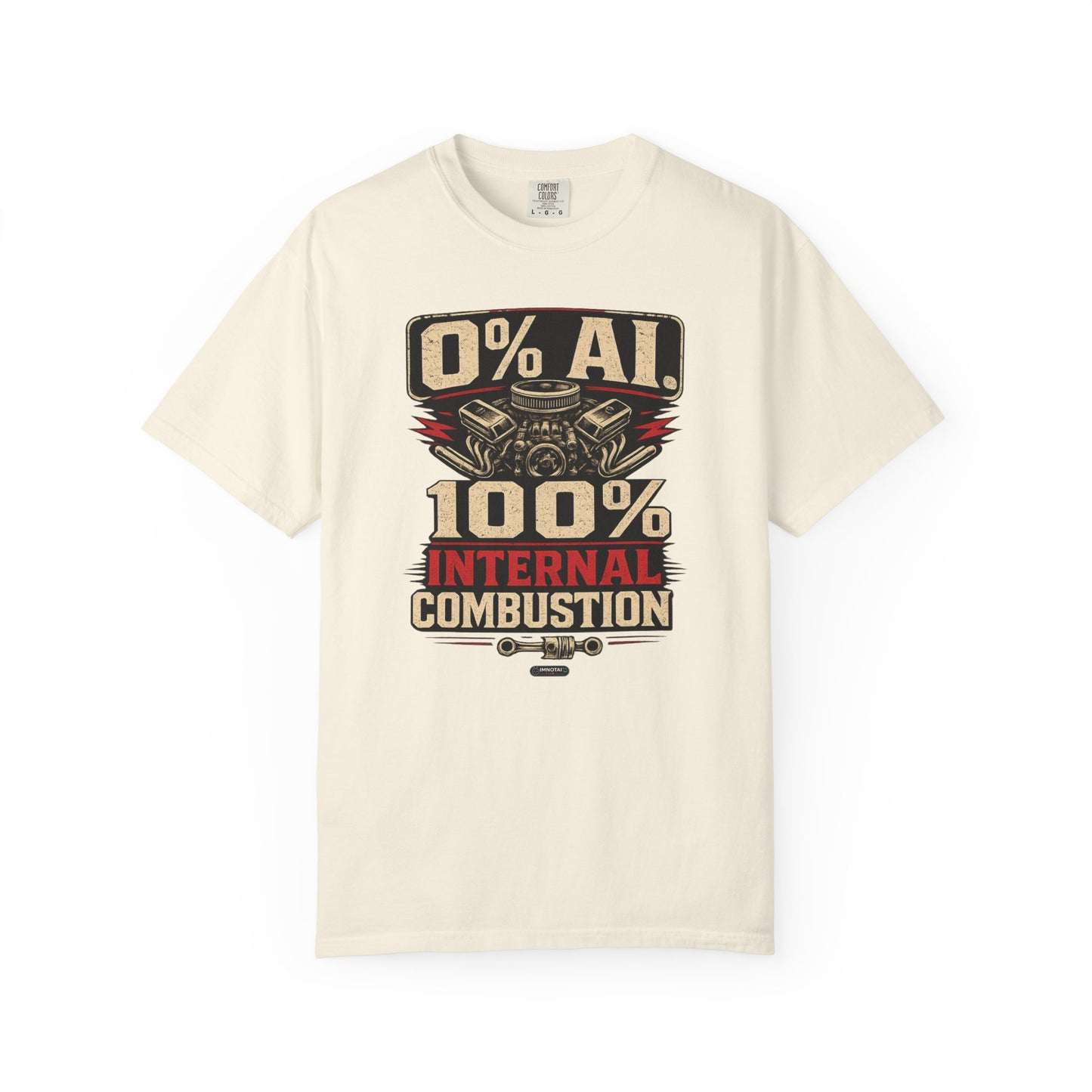 CLASSIC CAR 0% AI. 100% Internal Combustion T-Shirt