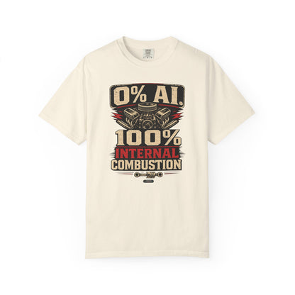 CLASSIC CAR 0% AI. 100% Internal Combustion T-Shirt