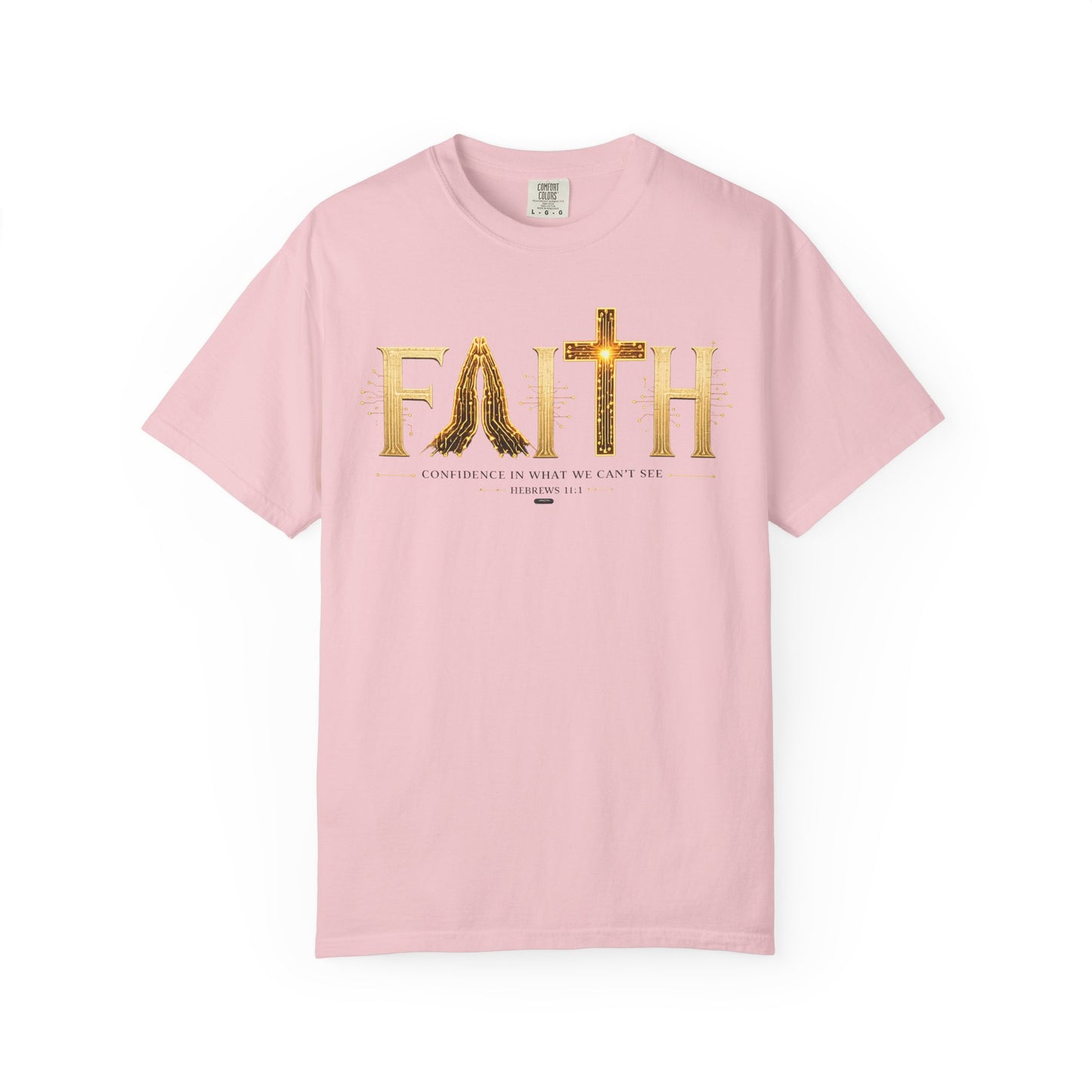 DigitalDivine:  Faith Cross - "Confidence In What We Can’t See" T-SHIRT- (Light Colors Version)