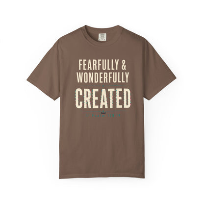DigitalDivine: Fearfully & Wonderfully Created Faith Graphic Tee