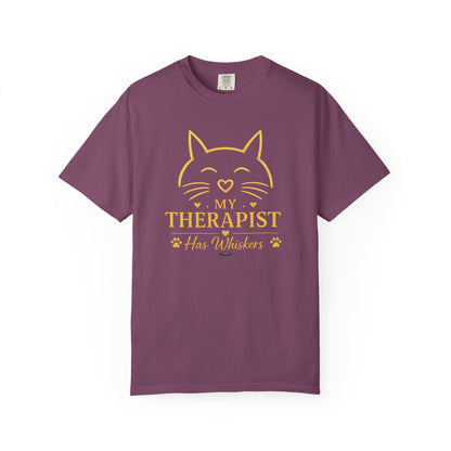 CAT My Therapist Has Whiskers T-Shirt