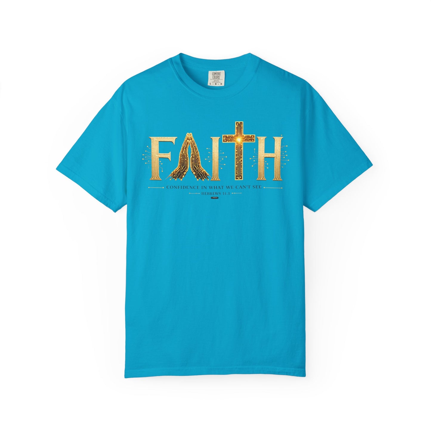 DigitalDivine:  Faith Cross - "Confidence In What We Can’t See" T-SHIRT- (Light Colors Version)
