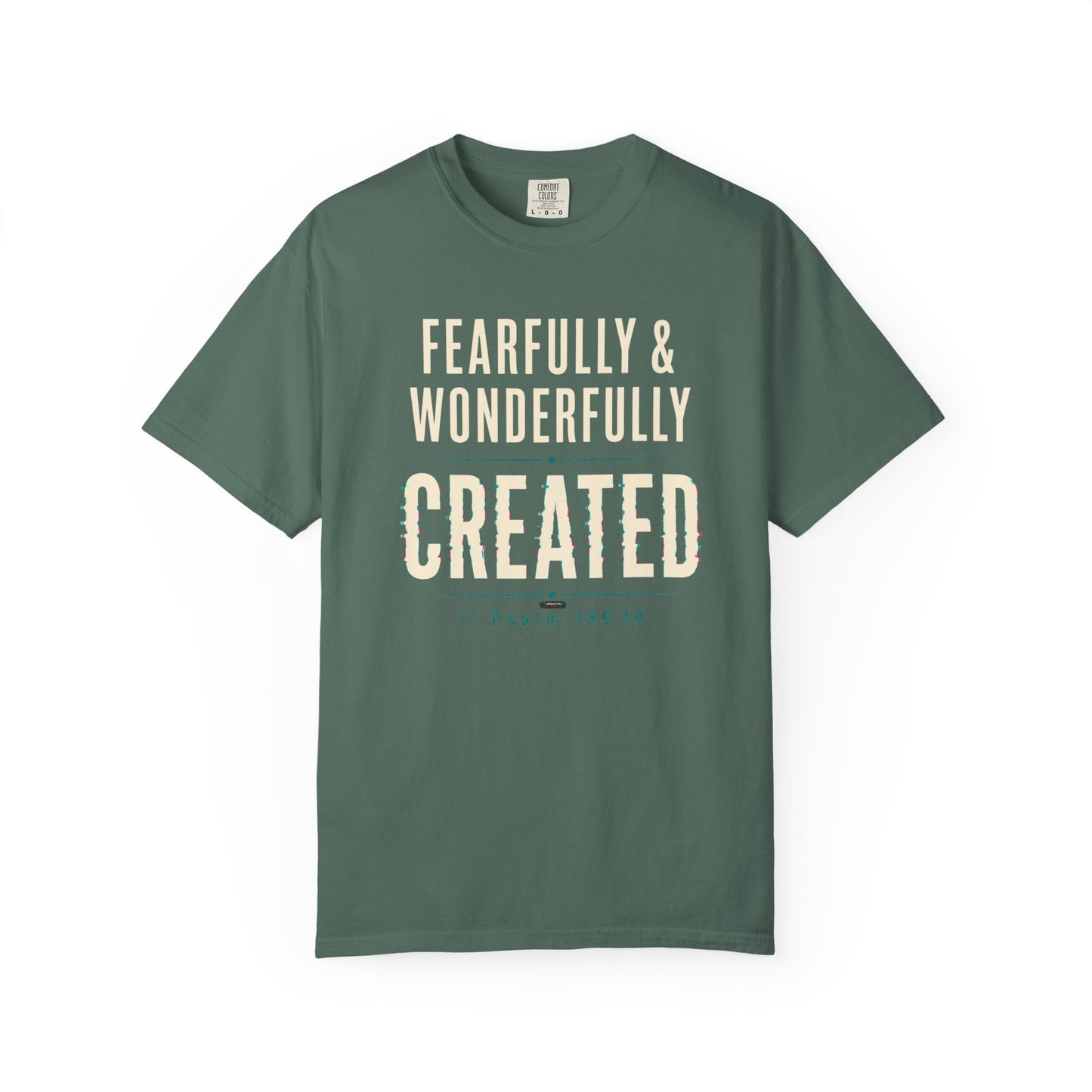 DigitalDivine: Fearfully & Wonderfully Created Faith Graphic Tee