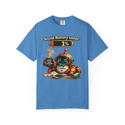 Social Battery 1% Clawdy T-Shirt
