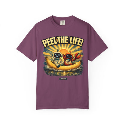 Peel the Life! Retro Banana Crew Graphic T-Shirt