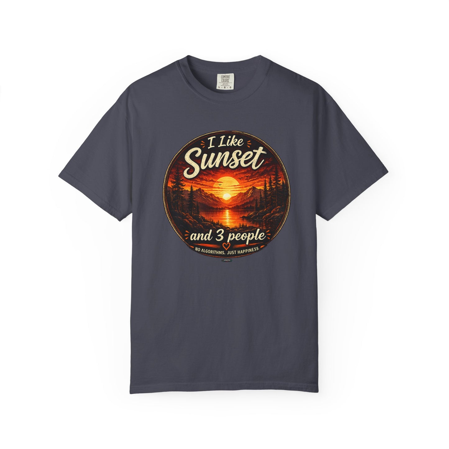 I Like Sunset  and 3 People T-shirt