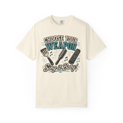 Choose Your Weapon, "Sing It Baby!" Singing & Karaoke Graphic Tee