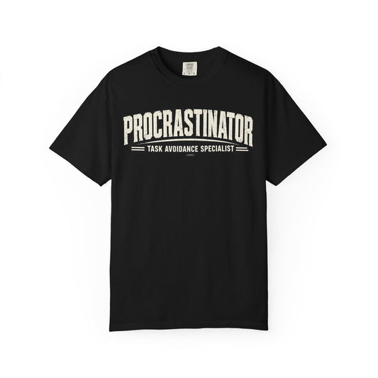 Procrastinator "Task Avoidance Specialist" Vintage Graphic Tee