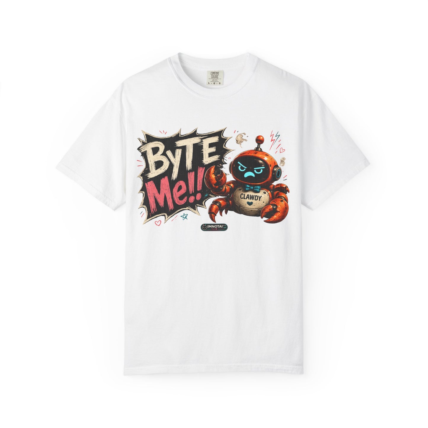 Clawdy "Byte Me" Graphic T-Shirt