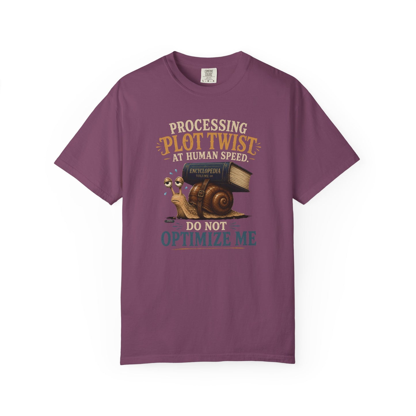 BOOKTee: Processing  Plot Twist At Human Speed. Do not Optimize  Me T-Shirt