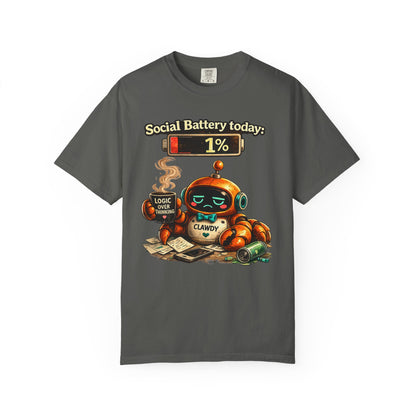 Social Battery 1% Clawdy T-Shirt