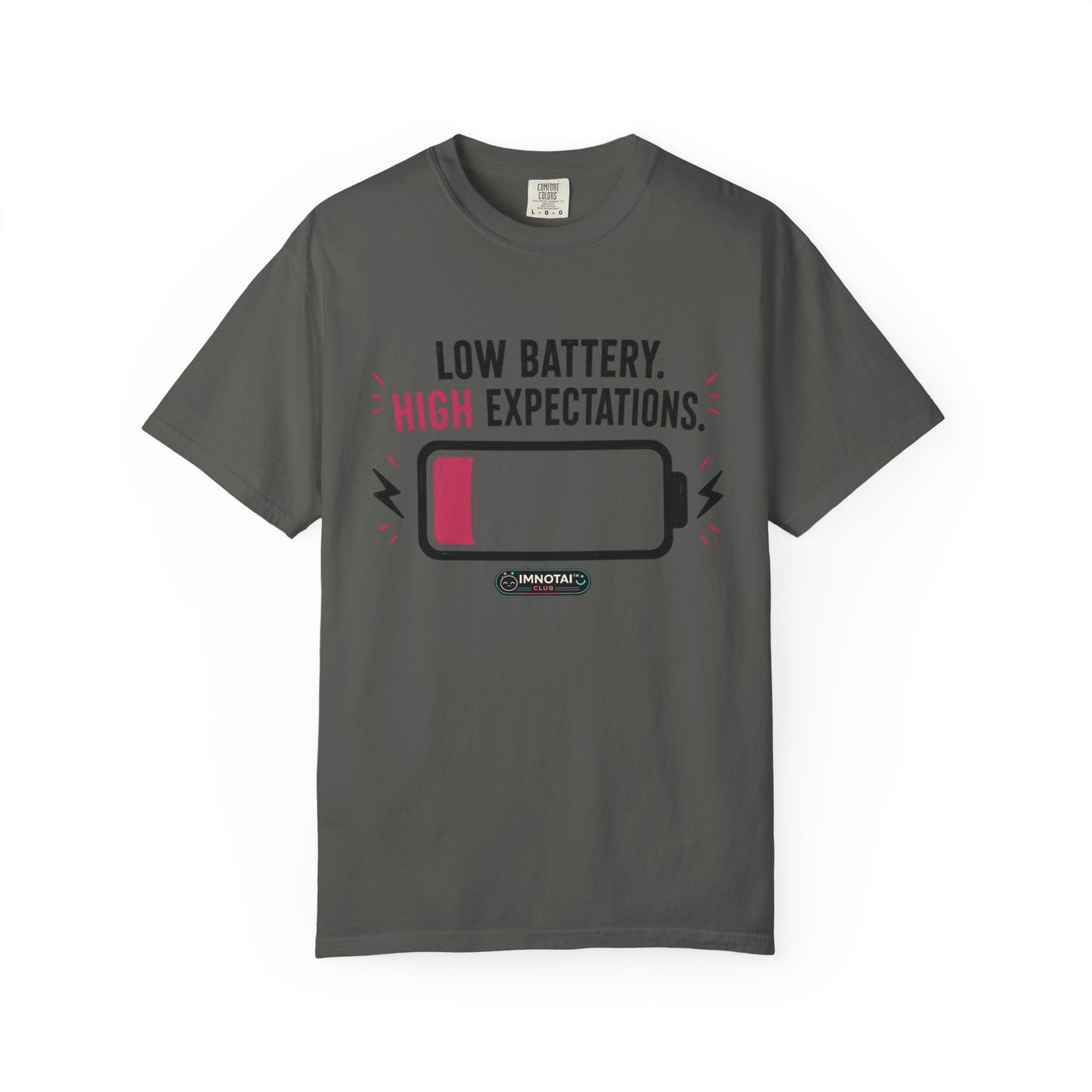Low Battery, High Expectations T-Shirt
