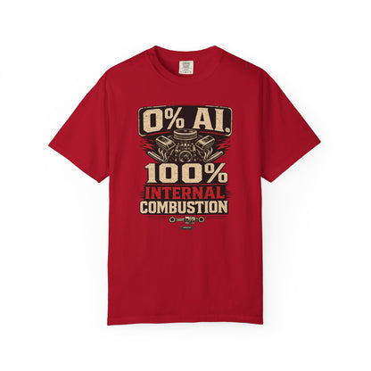 CLASSIC CAR 0% AI. 100% Internal Combustion T-Shirt