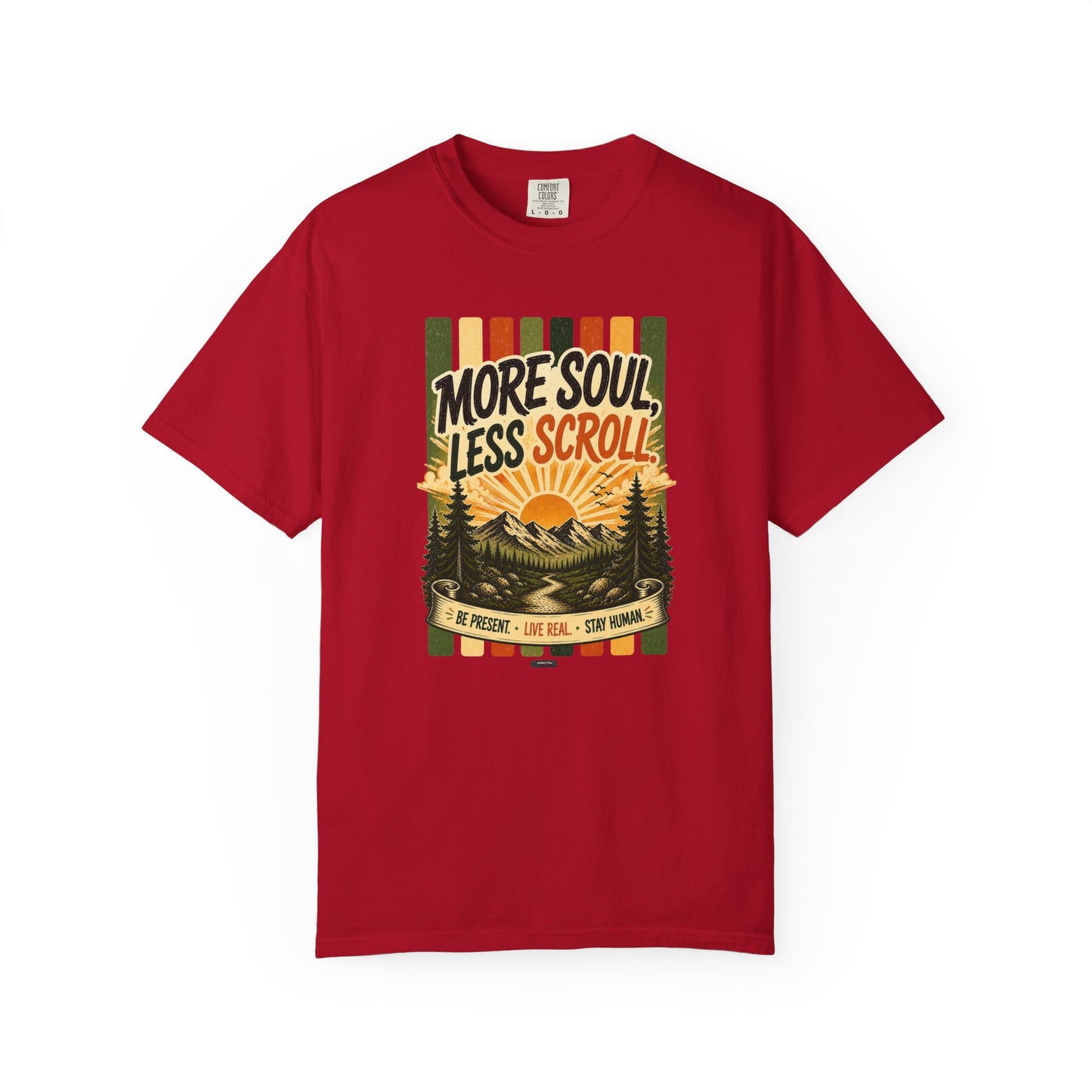HUMANWARE : More Soul, Less Scroll  Retro Nature T-Shirt