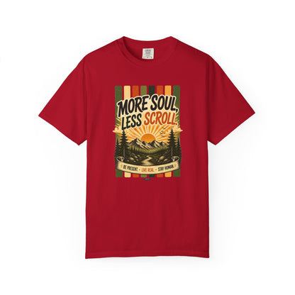 HUMANWARE : More Soul, Less Scroll  Retro Nature T-Shirt