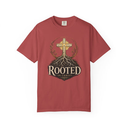 DigitalDivine- Rooted In Chris— Inspirational Religious Graphic Tee