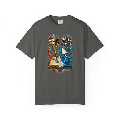 BOOKTee: One Writes Stories, One Waits Prompts T-Shirt