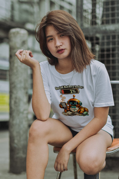 Social Battery 1% Clawdy T-Shirt