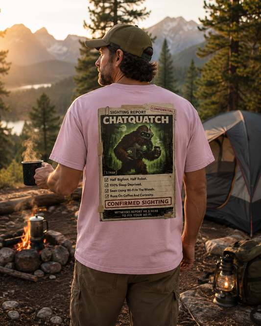 Chatquatch Sighting T-Shirt — Vintage Cryptid Poster Graphic Tee