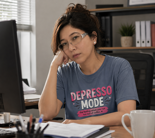 Depresso Mode- The Feeling  When You Run of  Coffee T-Shirt