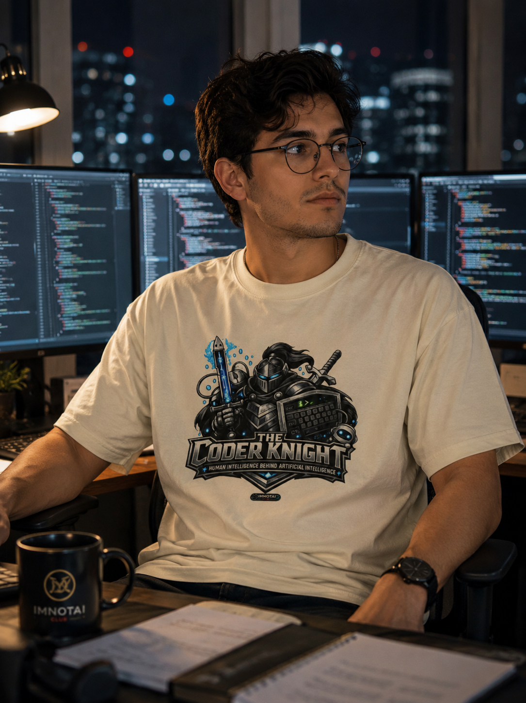 Coder Knight T-Shirt — Gaming & Programmer Graphic Tee