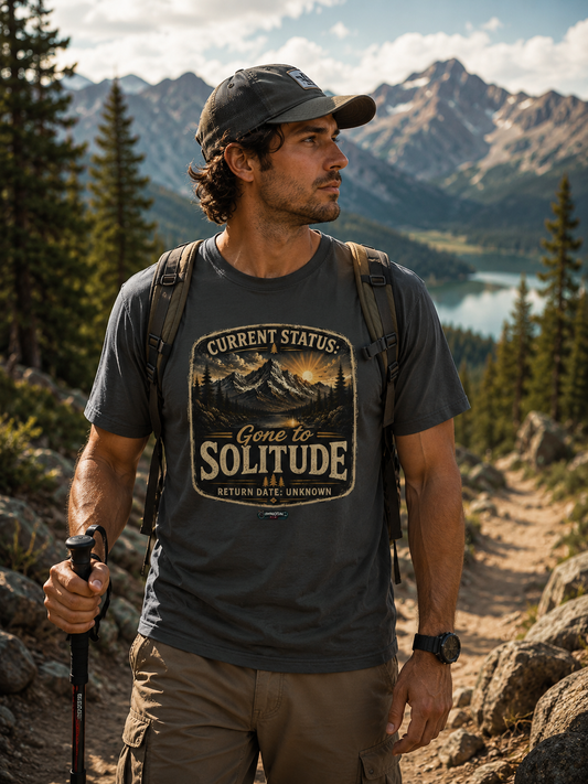 Mountain :Current Status- Gone to Solitude T-Shirt