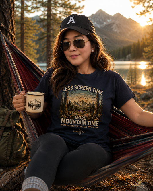 Mountain: Less Screen Time, More Mountain Time T-Shirt