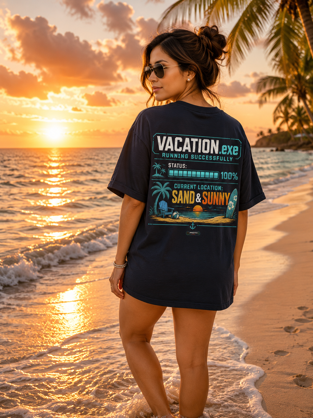 Vacation.exe Sand & Sunny Beach T-Shirt