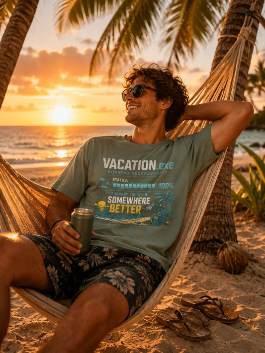 Vacation.exe — Somewhere Better T-Shirt