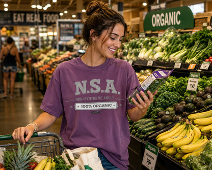 NSA 'Non-Synthetic Adult' 100% Organic T-Shirt