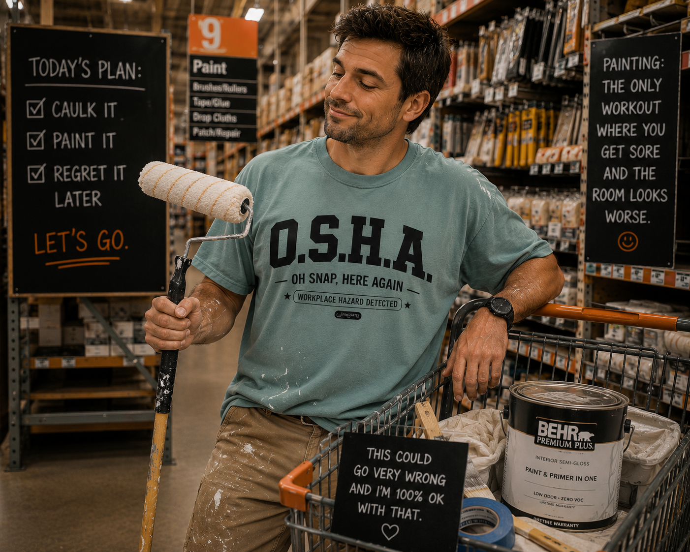 OSHA "Oh Snap, Here Again" Workplace Hazard T-Shirt