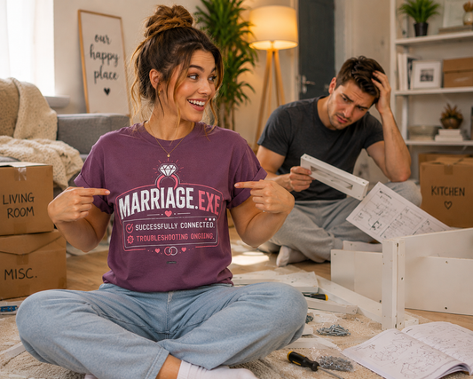 Marriage.exe Wedding Tee (Troubleshooting: Ongoing)