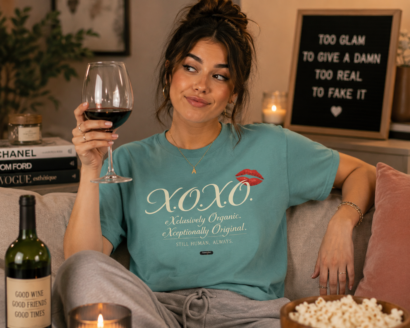 XOXO eXclusively  Organic Kiss Graphic T-Shirt