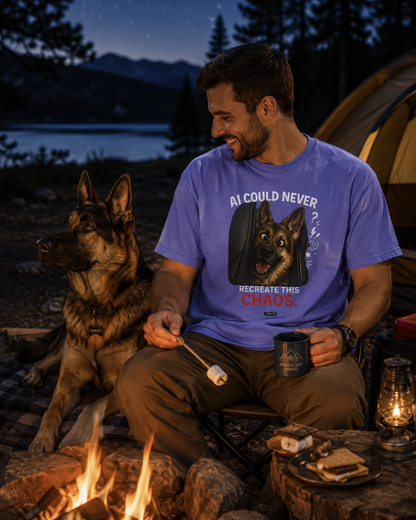 DOG German Shepherd: AI Could Never Recreate This Chaos T-Shirt