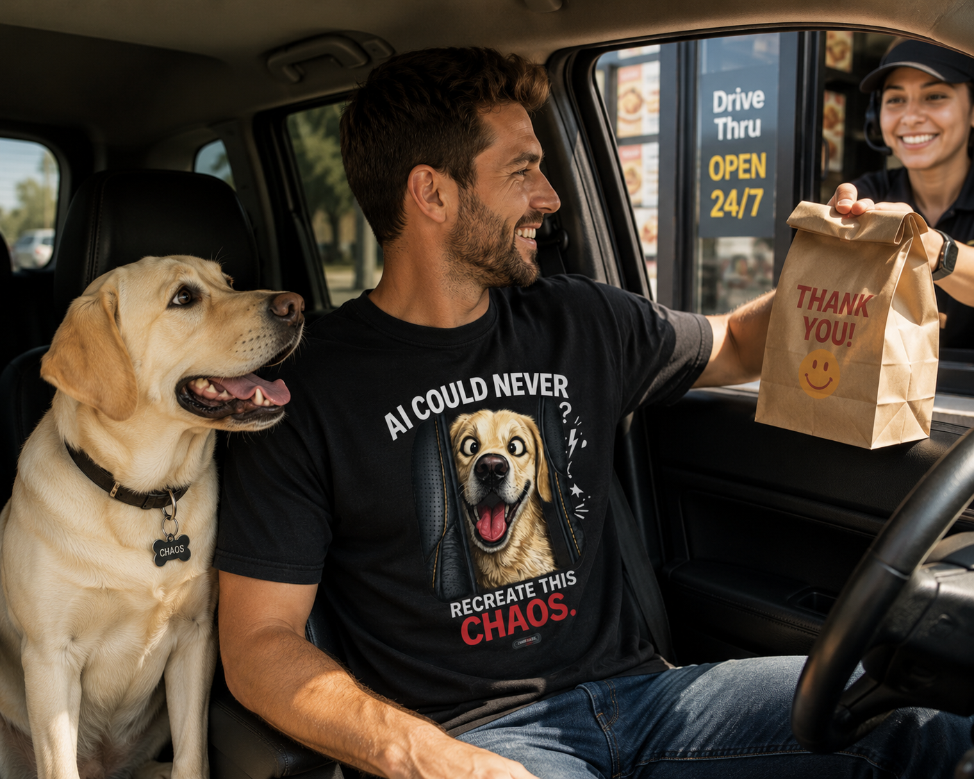 DOG Labrador: AI Could Never Recreate This Chaos T-Shirt