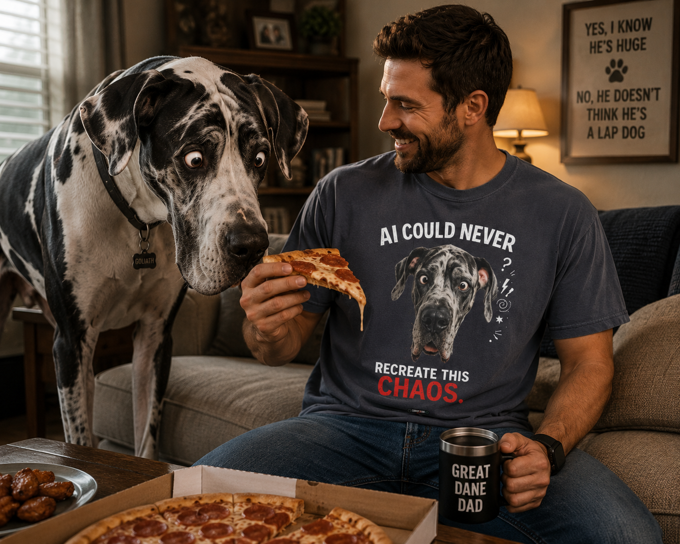 DOG Great Dane: AI Cannot Recreate This Chaos T-Shirt