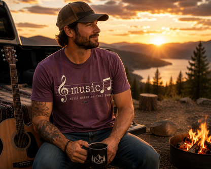 Music: Still make me feel Human Gold Treble Clef  T-Shirt