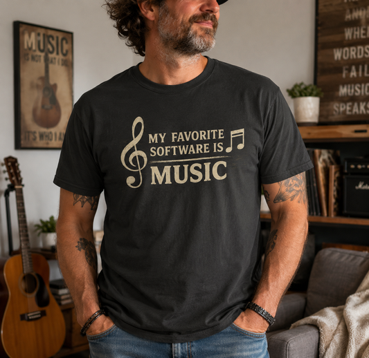 My Favorite Software Is Music T-Shirt
