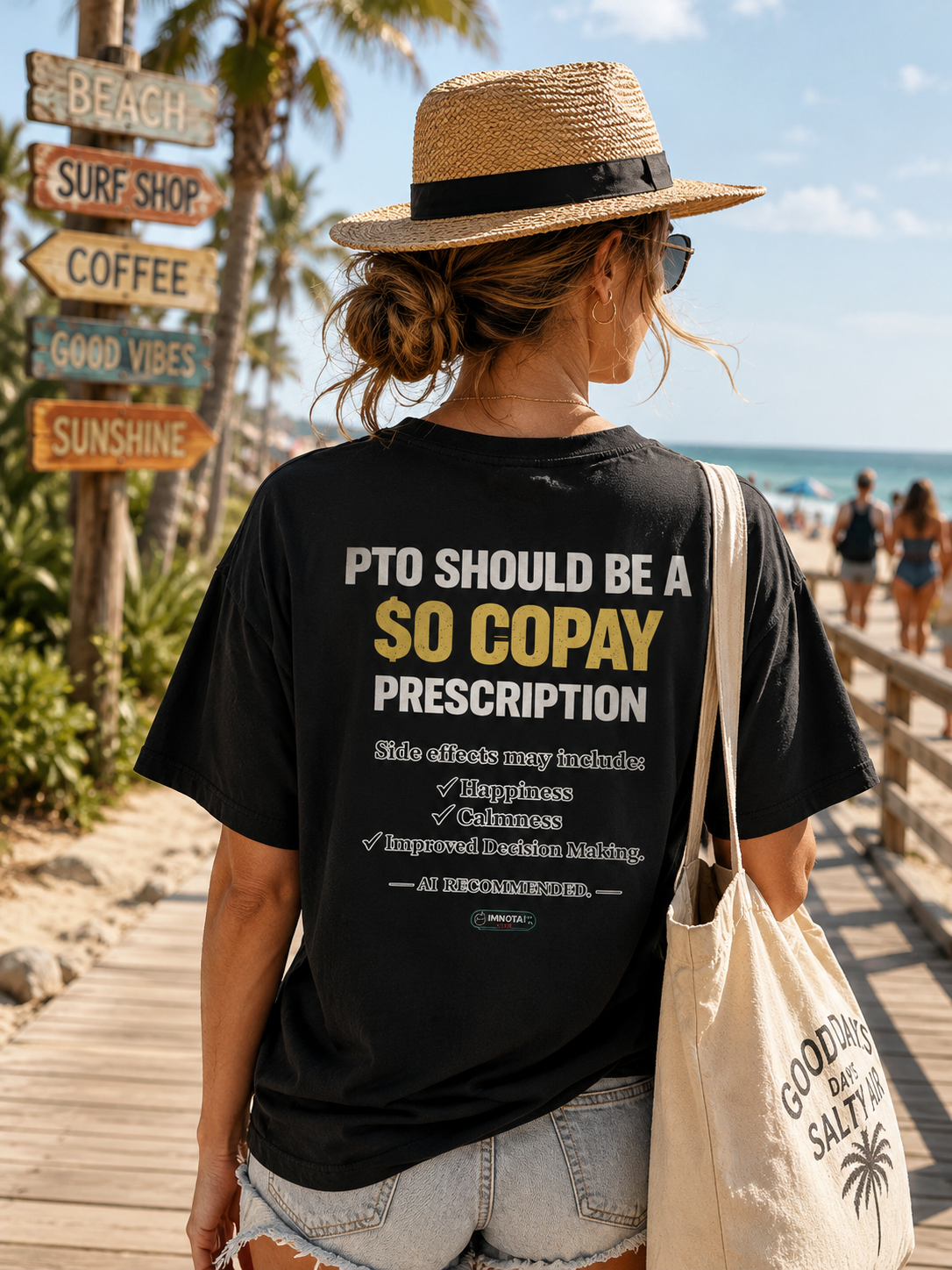 PTO Should Be a 0 Copay T-Shirt — Funny PTO & Work-Life Balance Tee