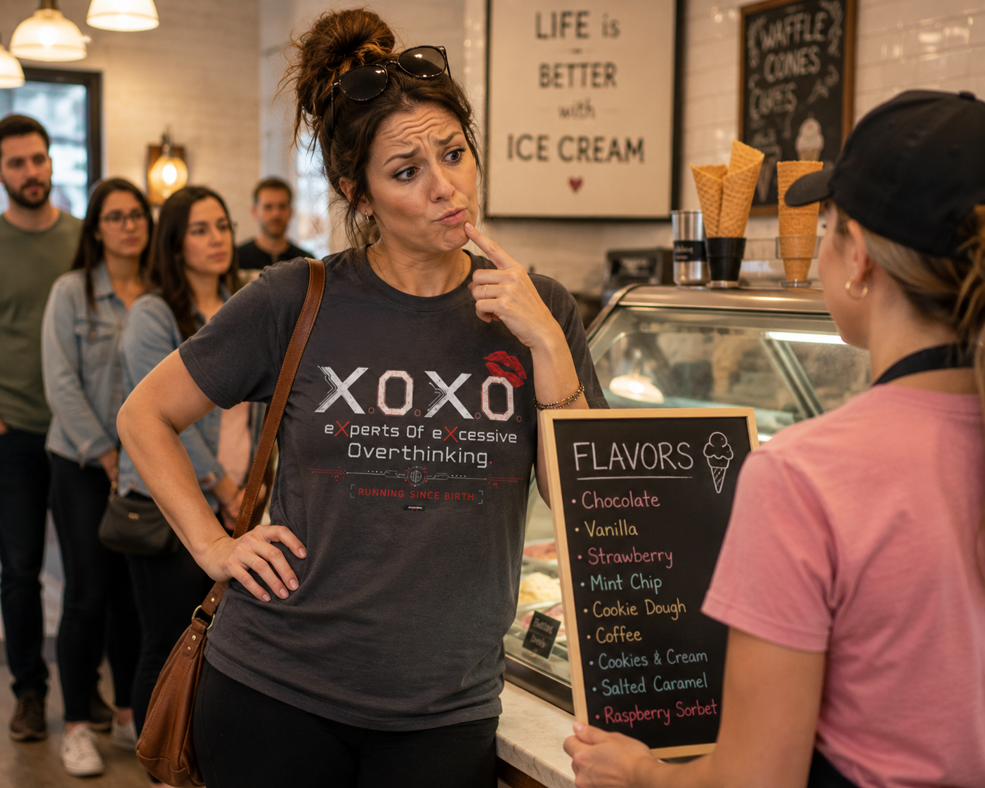 XOXO Excessive Overthinking' Graphic Tee
