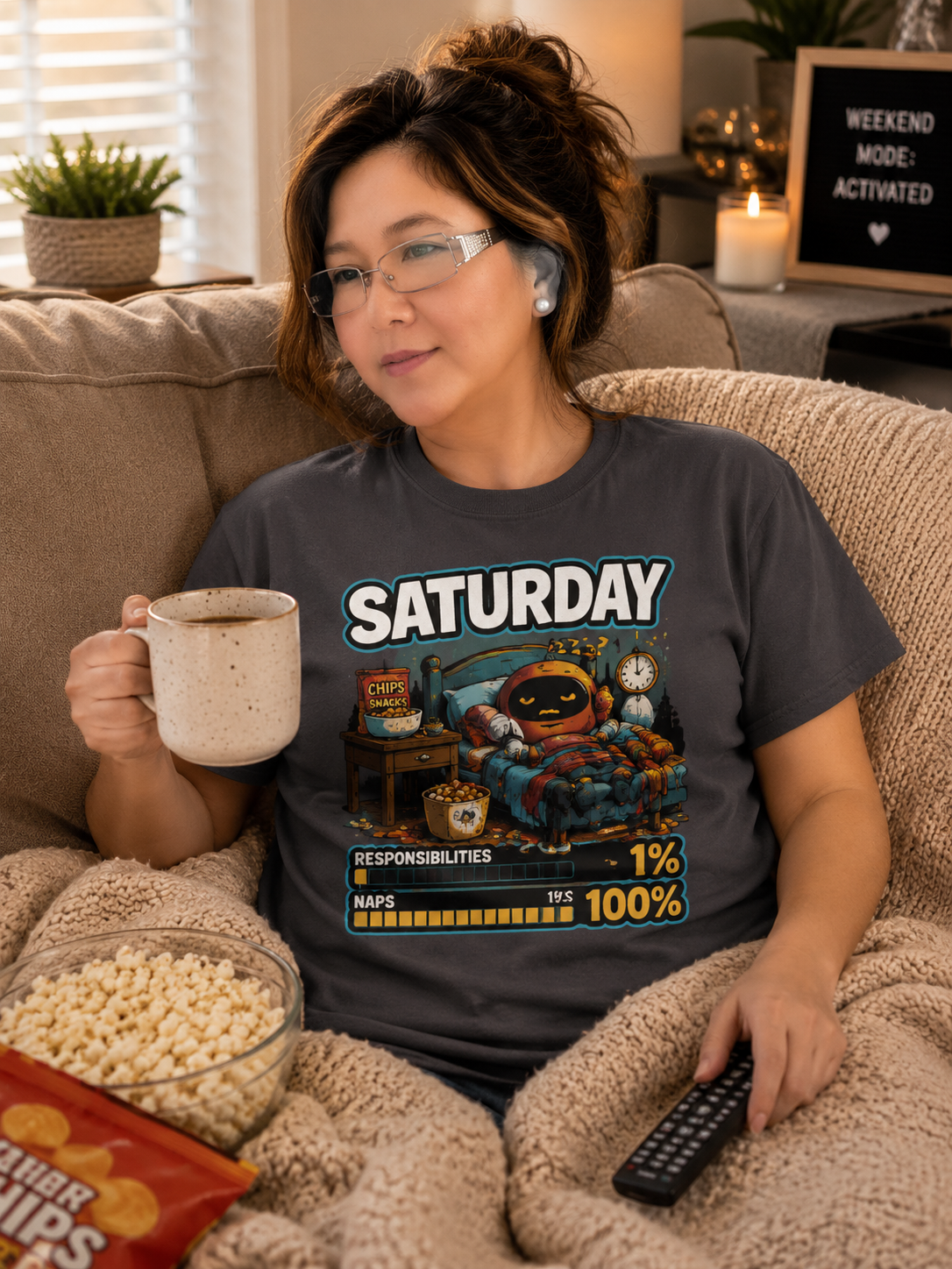 SATURDAY: Responsibilities 1%, NAP 100%