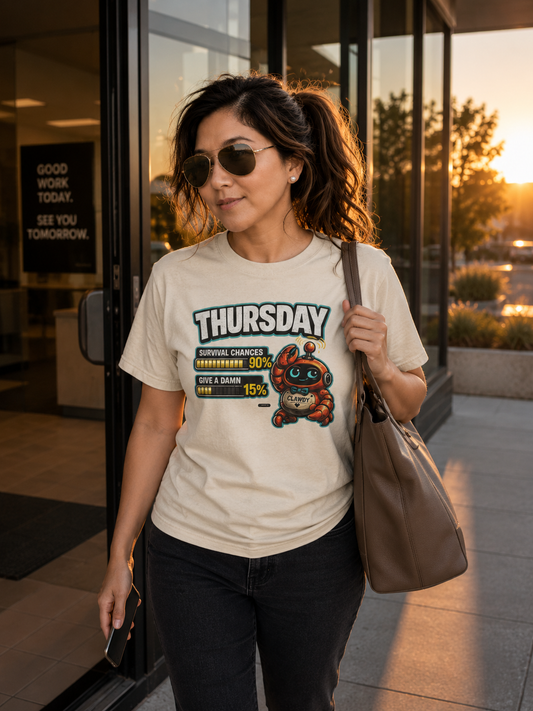THURSDAY: Survival Chances 90%, Give a Damn 15%