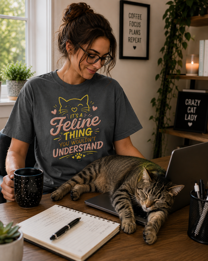 CAT Its A Feline Thing You Would'nt Understanding T-Shirt