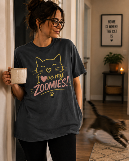 CAT I Love My Zoomies T-Shirt