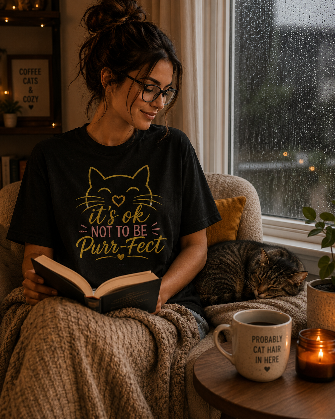 CAT: It's Ok Not To Be Purr-fect T-Shirt