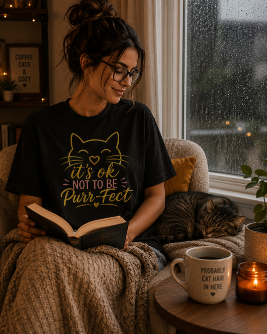 CAT: It's Ok Not To Be Purr-fect T-Shirt